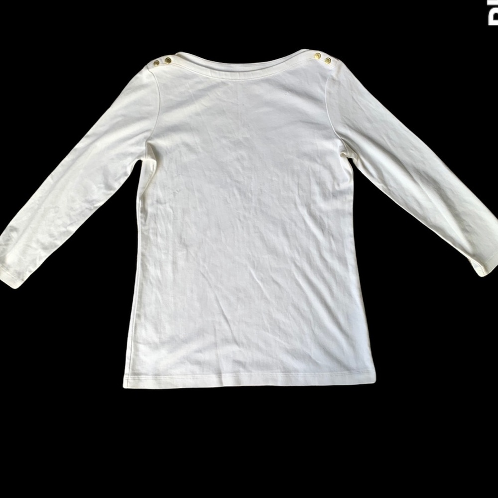Lands end white tee